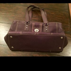 Authentic Coach eggplant tote.  (New)